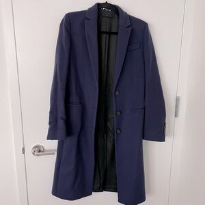 Gucci women navy wool coat